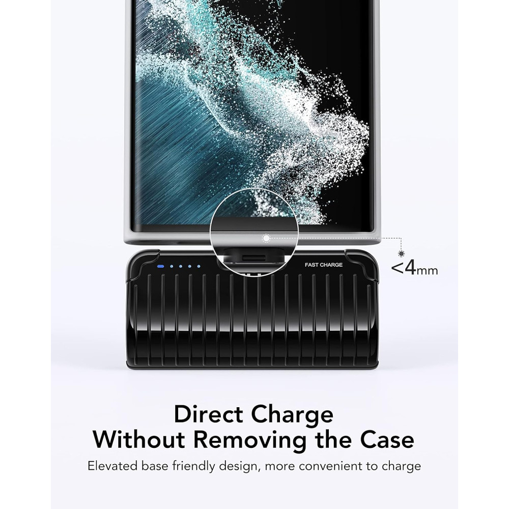 Power Bank Повербанк VRURC 5000 мАh USB-C и быстрая зарядка PD 20W