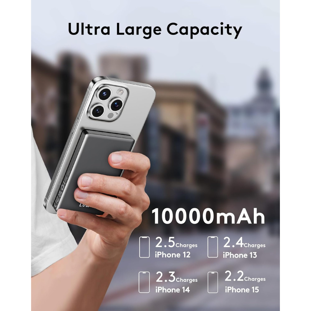 Магнитный Power Bank Повербанк MagSafe 10000 мАh 20 Вт