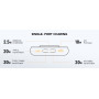 Power Bank Повербанк VEGER V1171 10000 мАh со встроенным кабелем iPhone Type C и быстрой зарядкой
