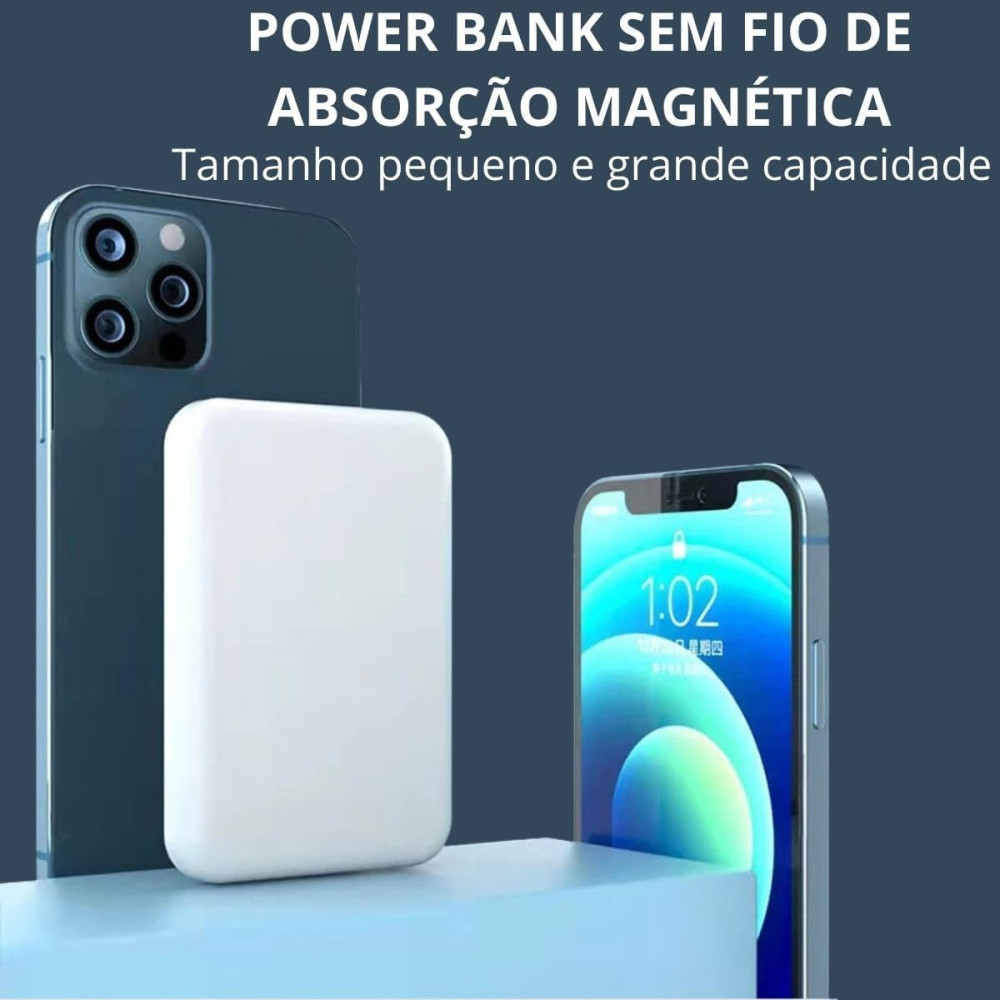 Power Bank Повербанк 5000 mAh с беспроводной зарядкой для iPhone