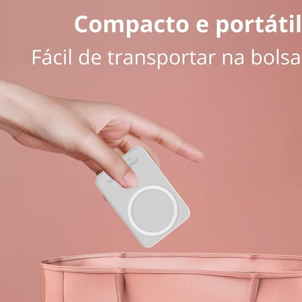 Power Bank Повербанк 5000 mAh с беспроводной зарядкой для iPhone