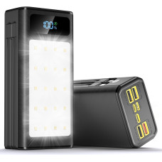 Power Bank Павербанк Tolibabay 56800 мАч 65 Вт, 9 портов зарядки