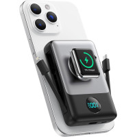 Магнитный Power Bank Павербанк Ekrist 10800mAh с LCD и быстрой зарядкой 25W PD