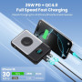 Магнитный Power Bank Павербанк Ekrist 10800mAh с LCD и быстрой зарядкой 25W PD