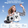Магнитный Power Bank Павербанк Ekrist 10800mAh с LCD и быстрой зарядкой 25W PD