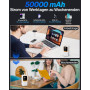 Power Bank Павербанк Powelephant 50000mAh с кабелями 22 5W быстрая зарядка