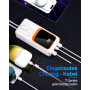 Power Bank Павербанк Powelephant 50000mAh с кабелями 22 5W быстрая зарядка