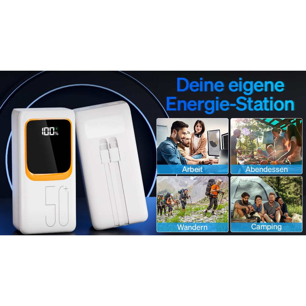 Магнитный Power Bank Павербанк Ekrist 10800mAh с LCD и быстрой зарядкой 25W PD