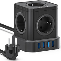 Сетевой фильтр Voomy Cube 5 розеток 4 USB 2500 Вт кабель 2 м