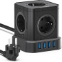 Сетевой фильтр Voomy Cube 5 розеток 4 USB 2500 Вт кабель 2 м