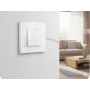 Настенный двойной выключатель BSEED 10А с LED подсветкой и стеклянной панелью