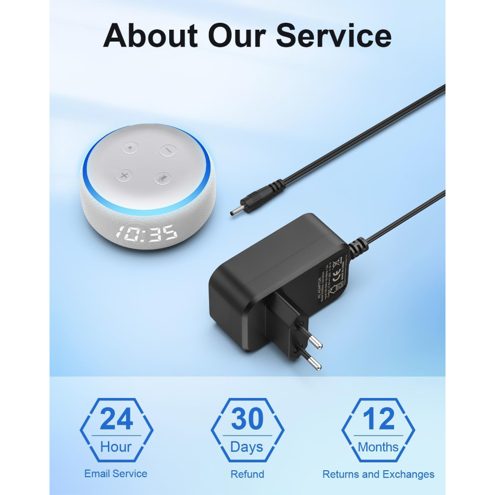 Зарядное устройство для Jippofu 15W для Amazon Echo