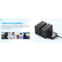 Аккумуляторы и зарядное устройство для Powerextra для Sony NP-F970 Sony NP-F960 2 X 8800 мАч