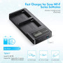 Аккумуляторы и зарядное устройство для Powerextra для Sony NP-F970 Sony NP-F960 2 X 8800 мАч