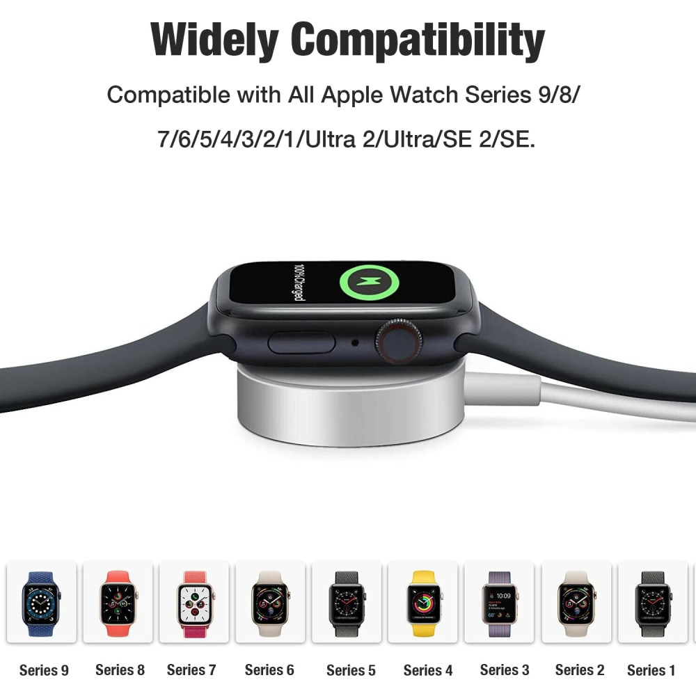 Зарядное устройство для Apple Watch, USB C длиной 1 м, (Apple Watch Series 10/9/8/7/6/5/4/3...)