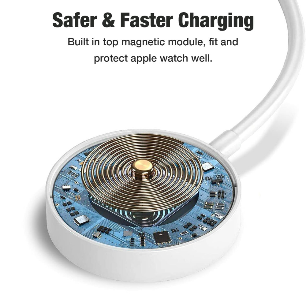 Зарядное устройство для Apple Watch, USB C длиной 1 м, (Apple Watch Series 10/9/8/7/6/5/4/3...)
