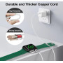 Зарядное устройство для Apple Watch, USB C длиной 1 м, (Apple Watch Series 10/9/8/7/6/5/4/3...)