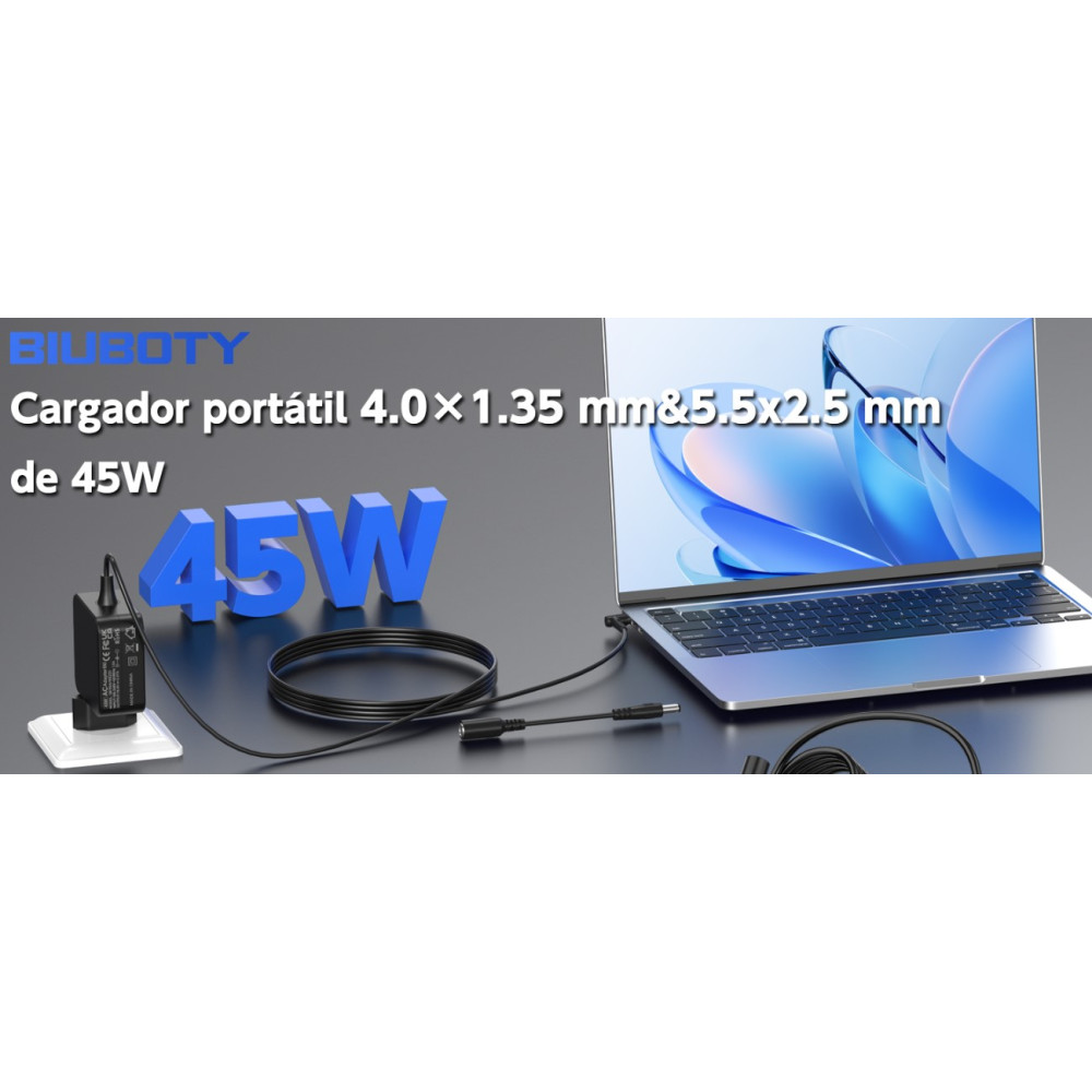 Блок живлення BIUBOTY 45W 19V для ноутбуків ASUS ZenBook / VivoBook