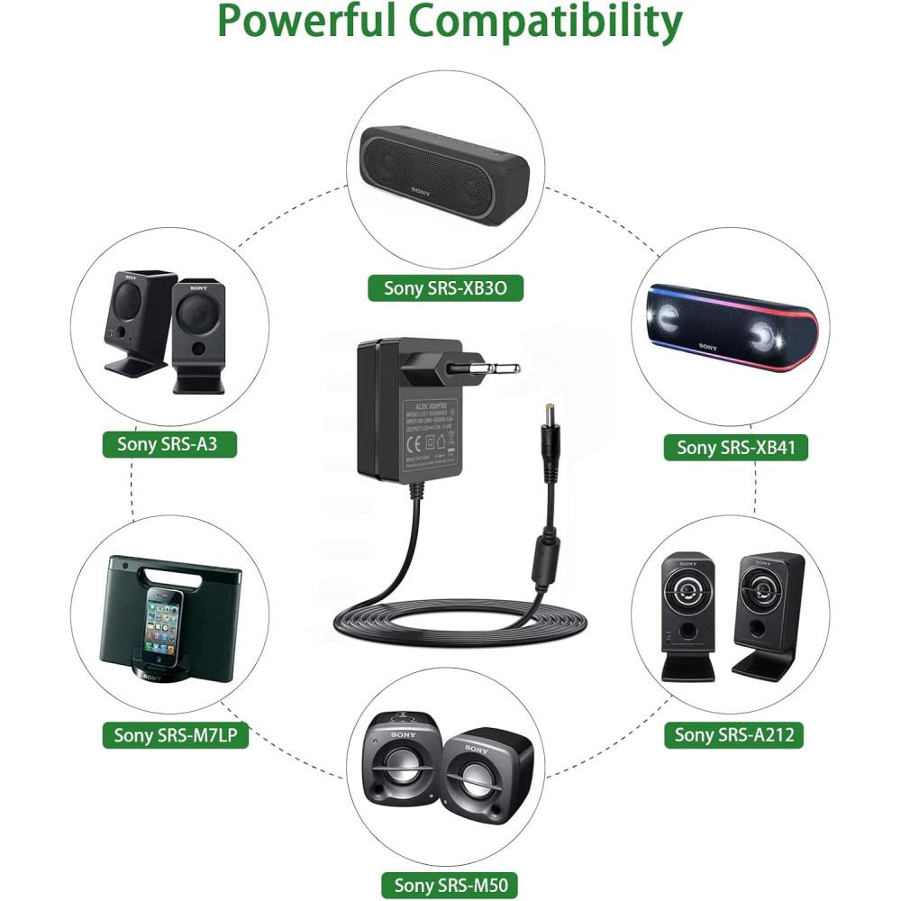 Зарядное устройство для Gonine 5V 3A для колонок Sony SRS XB30 XB41