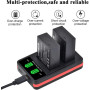 Аккумуляторы PowerTrust 2 шт + двойное USB зарядное устройство для Panasonic Lumix