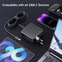 Зарядное устройство для USB-C 65W YKEJCLD для ноутбуков PD быстрая зарядка