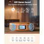 Портативный CD-плеер и Bluetooth колонка FELEMAN 15W FM-радио AUX/USB