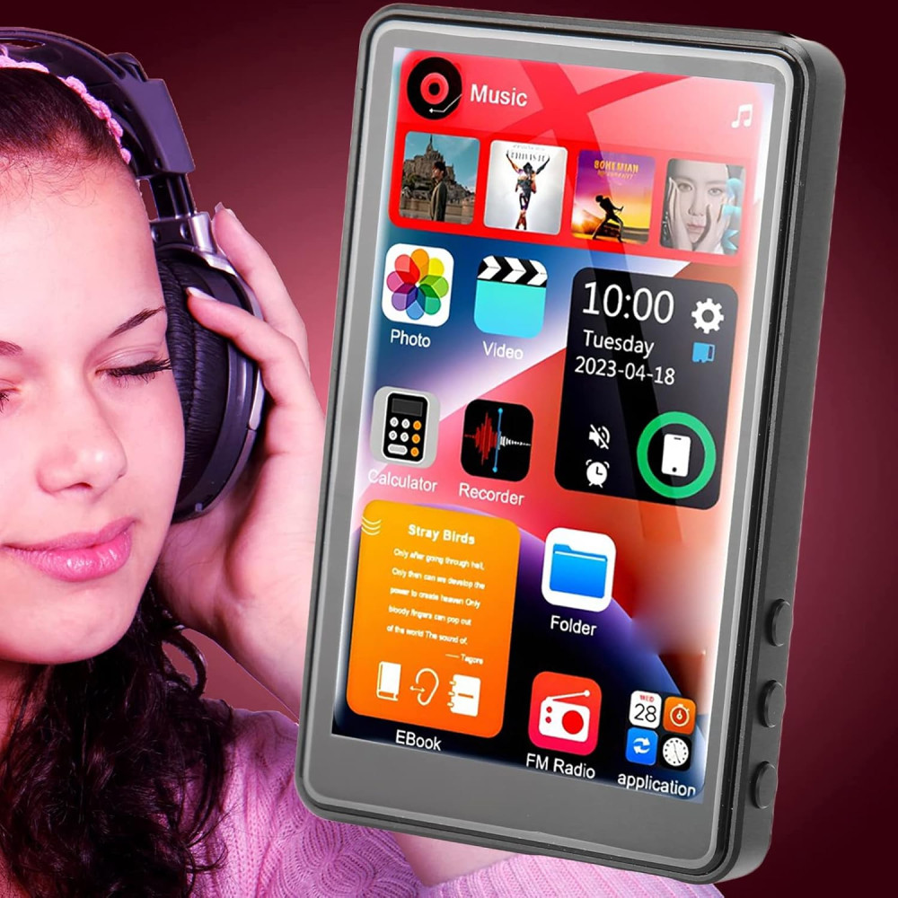 MP3-плеер Yoidesu X20 с Bluetooth, сенсорным экраном 4.0 HD, Hi-Fi-звуком