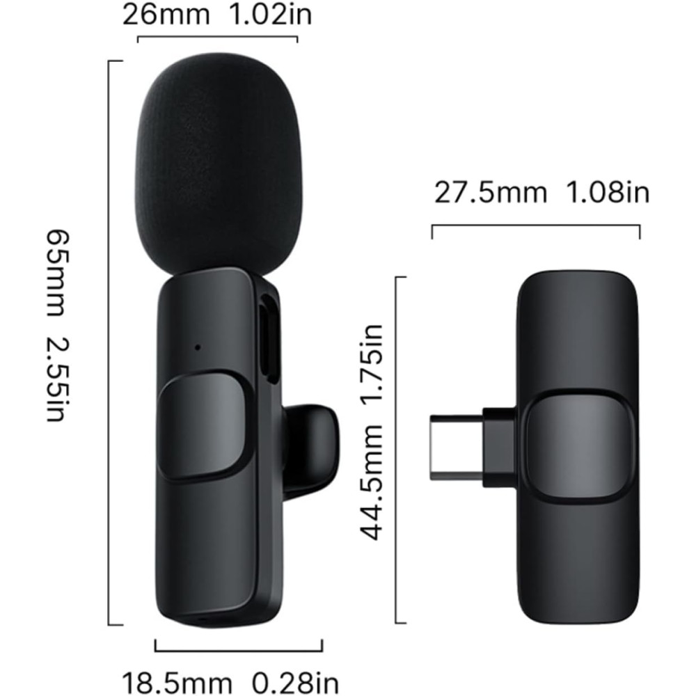 Бездротовий USB-мікрофон URCheers, міні-мікрофон для відеозапису (інтерфейс Type-C)