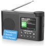 Радіоприймач Monodeal з Bluetooth, TFT-дисплеєм та будильником