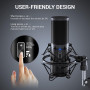 Микрофон TONOR USB для подкастов, игровой ПК, комплект микрофонов для потоковой трансляции на PS4/5/Discord/Twitch Gamer