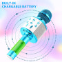 Бездротовий Bluetooth Мікрофон-караоке Fede WS-858L (синій)