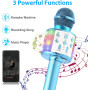 Бездротовий Bluetooth Мікрофон-караоке Fede WS-858L (синій)
