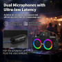 Караоке система PKBD с 2 микрофонами и LED подсветкой Bluetooth