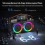 Караоке система PKBD с 2 микрофонами и LED подсветкой Bluetooth