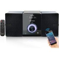 Музыкальный центр Hi-Fi микросистема LONPOO LP-886, 30 Вт CD Bluetooth USB FM AUX пульт ДУ