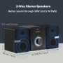 Музыкальный центр Hi-Fi микросистема LONPOO LP-886, 30 Вт CD Bluetooth USB FM AUX пульт ДУ