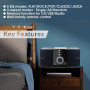 Музыкальный центр Hi-Fi микросистема LONPOO LP-886, 30 Вт CD Bluetooth USB FM AUX пульт ДУ