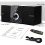 Музыкальный центр Hi-Fi микросистема LONPOO LP-886, 30 Вт CD Bluetooth USB FM AUX пульт ДУ