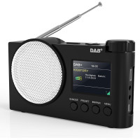 Портативный DAB+ радиоприемник Rychi DAB01 Bluetooth 5,1 FM USB AUX 2,4"