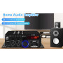 Усилитель звука Bluetooth 2×40W AK-380 HiFi USB SD FM AUX с пультом 12V