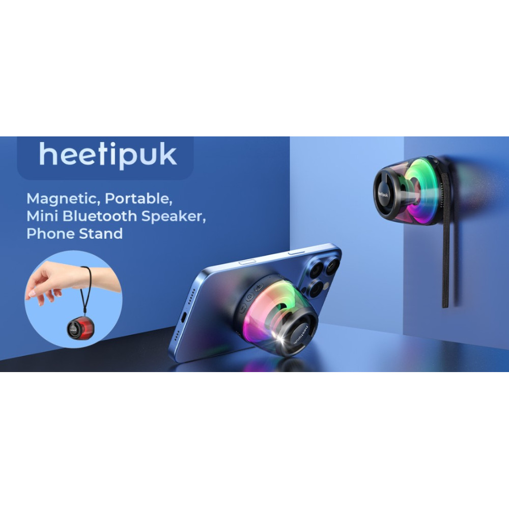 Портативна Bluetooth колонка heetipuk M2 з магнітним кріпленням до 7 год роботи