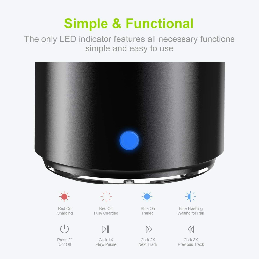 Портативна Bluetooth колонка EWA A106 mini IP67 з кейсом