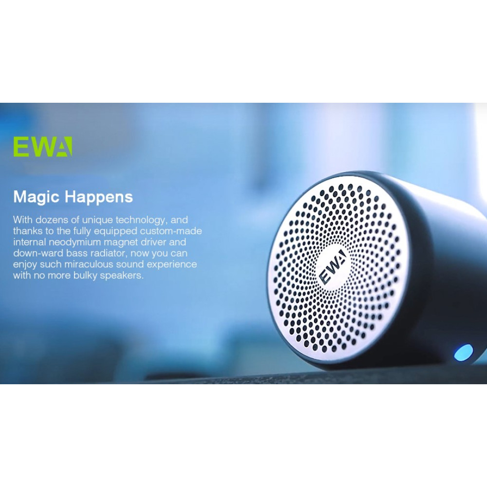 Портативна Bluetooth колонка EWA A106 mini IP67 з кейсом