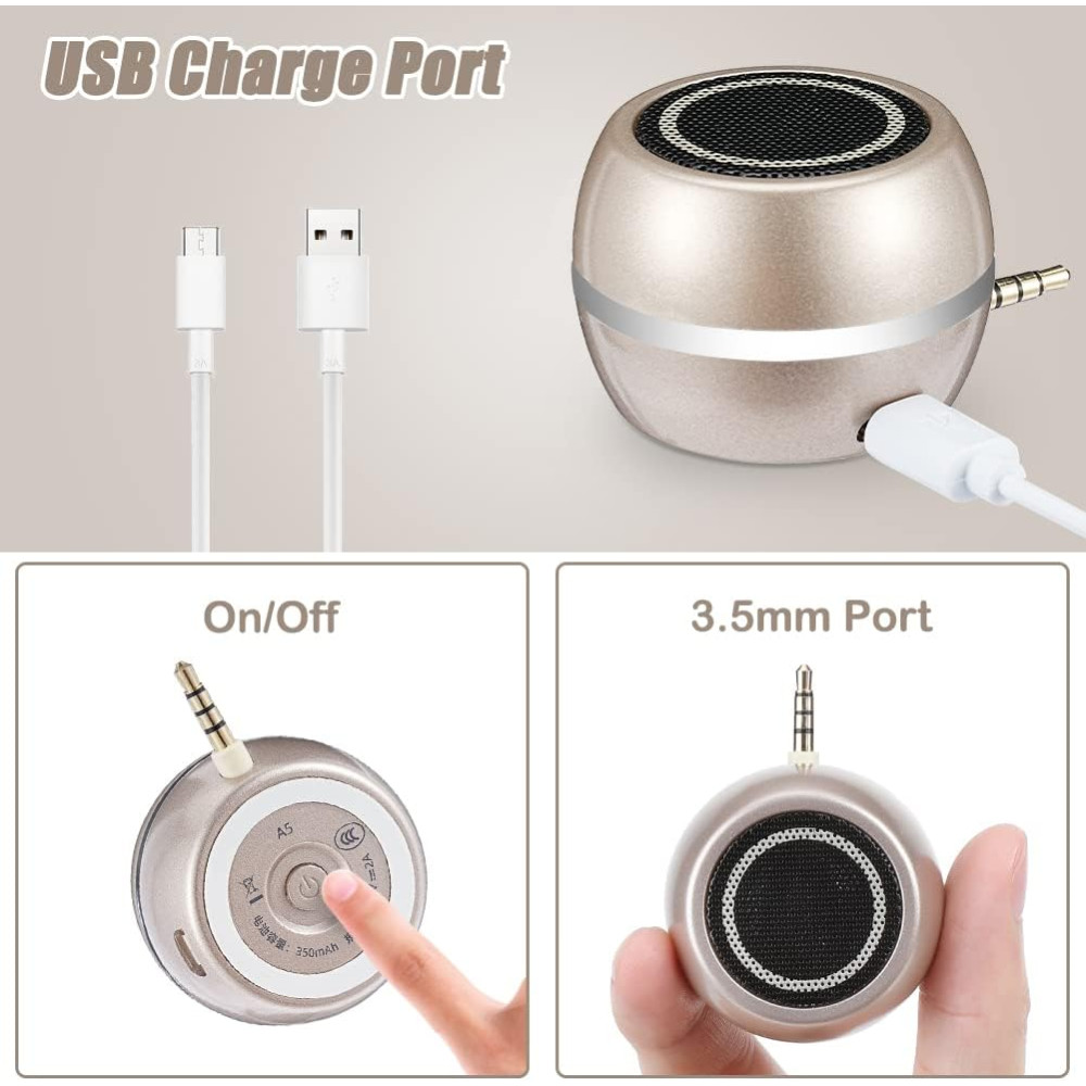 Портативная мини колонка Aceshop Mini Travel Speaker 3 Вт с AUX 3 5 мм аккумулятором 350 мАч и чистым стереозвуком