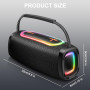 Bluetooth колонка Matast Portable Speaker 24Вт 4400 мА·г