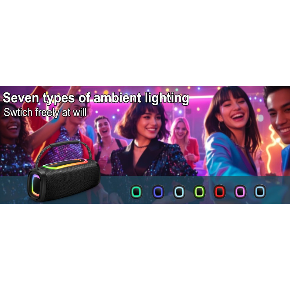 Bluetooth колонка Matast Portable Speaker 24Вт 4400 мА·г
