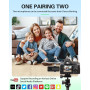 Бездротовий петличний мікрофон Tearstone 4в1 для iPhone Android камер 2 шт