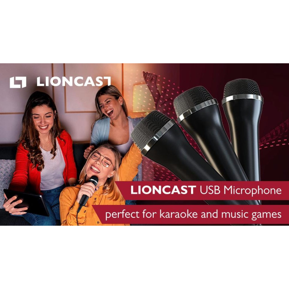 Пара універсальних USB мікрофонів Lioncast 3 м кабель