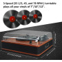 Виниловый проигрыватель Vosterio B 660 с Bluetooth и FM радио