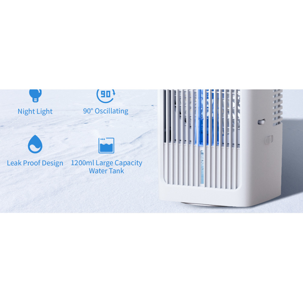 Мобильный мини кондиционер - увлажнитель Air Cooler K70 с подсветкой и таймером